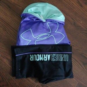 Under armor hoodie and sweat pants